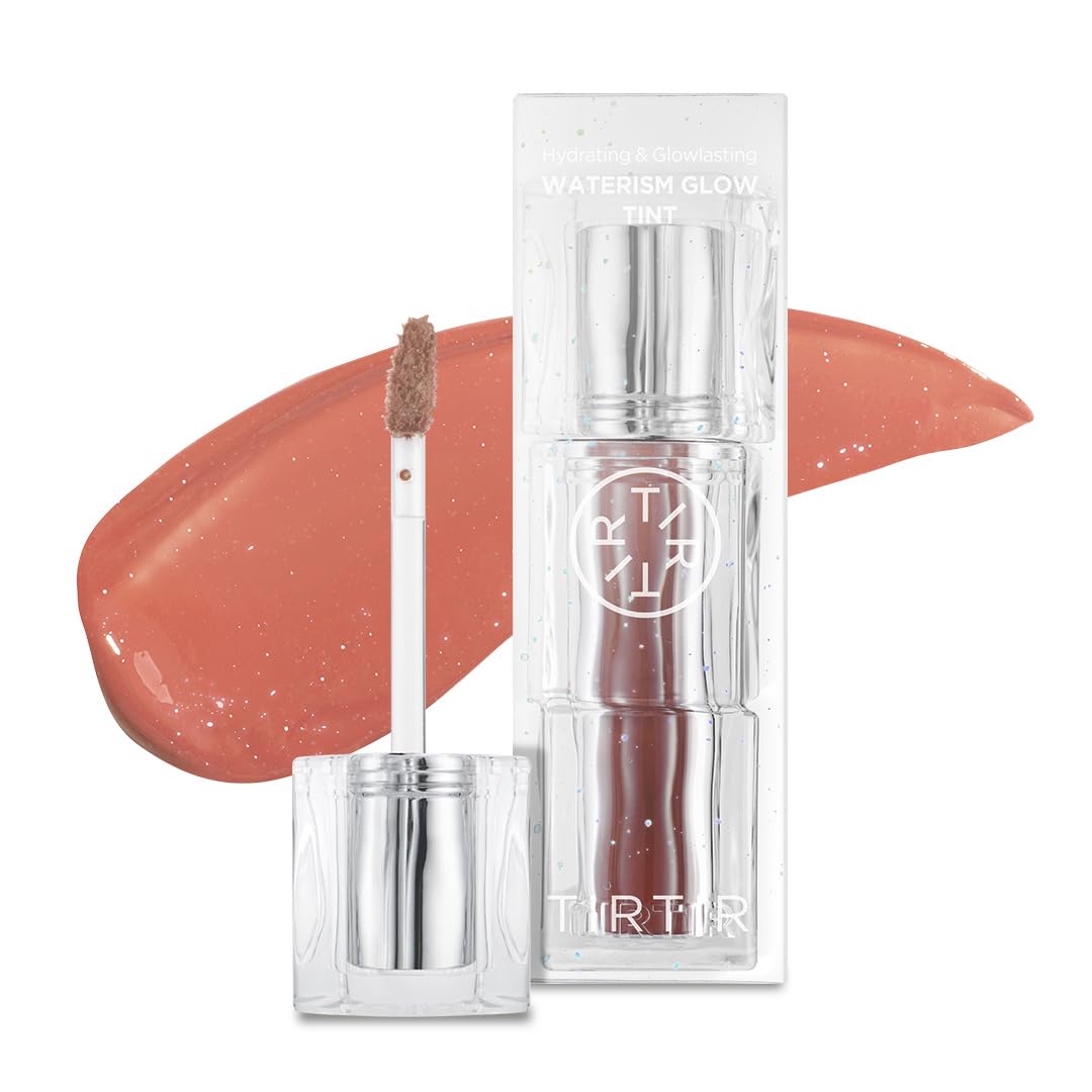 TIRTIR Waterism Tinted Lip Gloss #09 Salmon Syrup, 0.14 Fl Oz – Kiss Ready Lipgloss, 12H Long Lasting Non Sticky Natural Tinted Glow Korean Multiuse Cheek and Lip Tint for Women gift