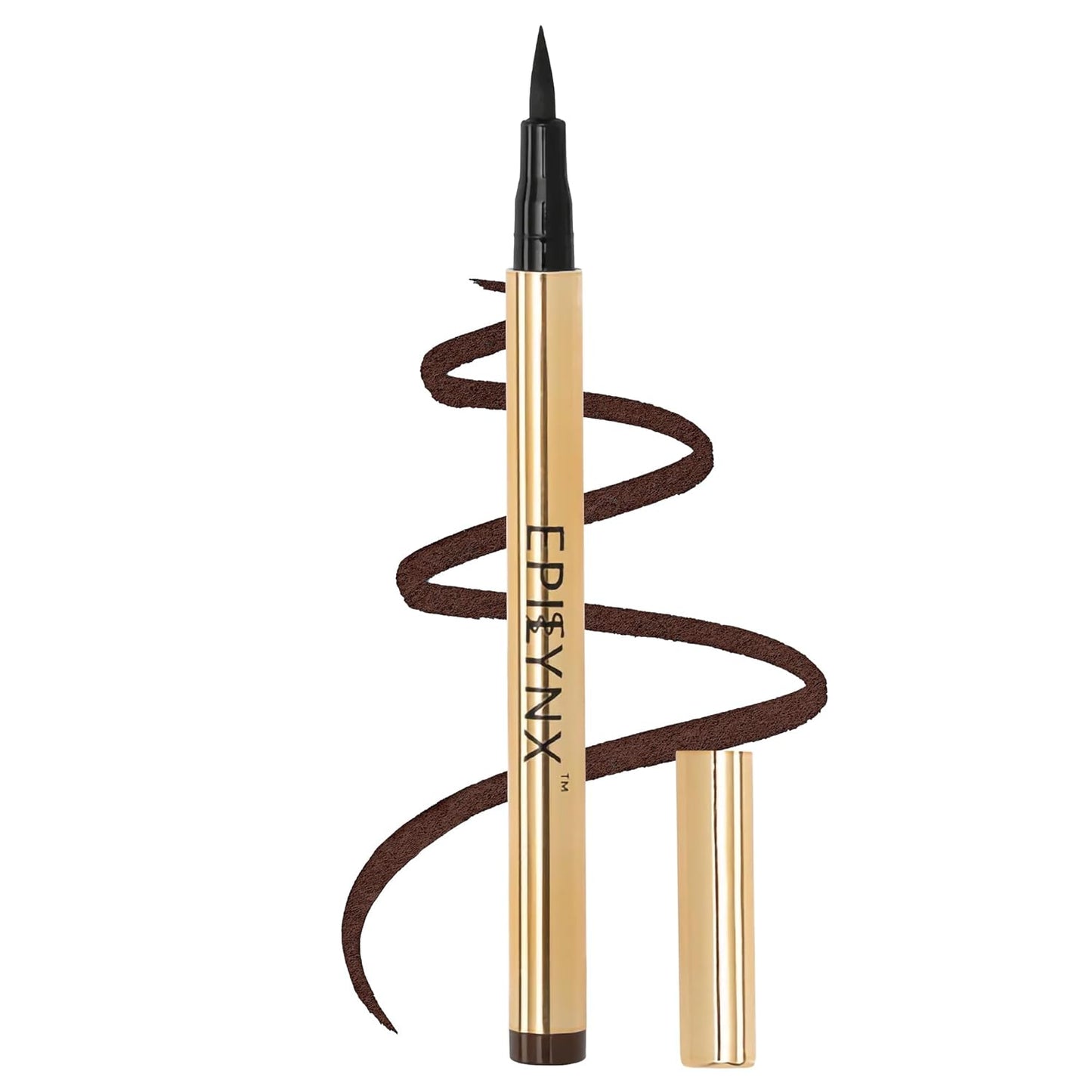 Waterproof Eyeliner - Smudge-Proof Liquid Eyeliner Pen with Precision Tip for Smooth, Long-Lasting Application - Vegan, Hypoallergenic & Gluten-Free Eye Liner - 2mL Brown