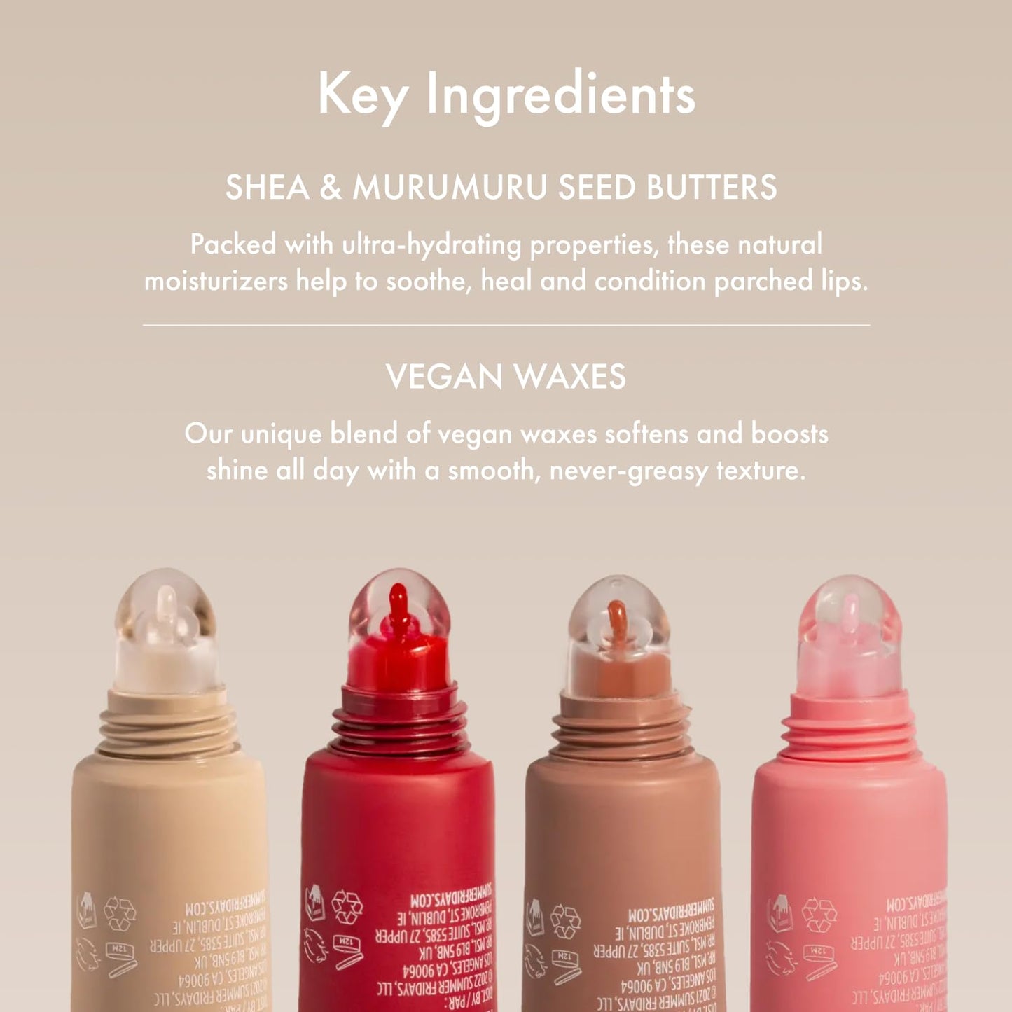 Summer Fridays Tinted Lip Butter Balm - Conditioning Vegan Lip Balm for Instant Moisture, Shine & Hydration - Softening & Soothing Skincare - Vanilla Beige (.5 Oz)