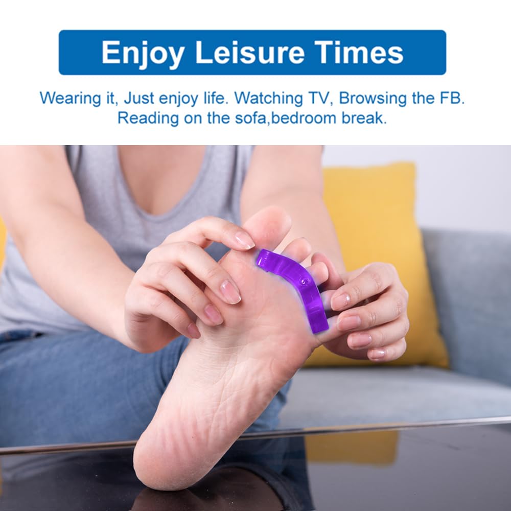 Toe Separators for Bunion & Nail Polish - Pedicure Toe Spacers & Toenail Dividers, Orthopedic Gel Material, Soft Gel Pedicure Kit Suitable for Salon Supplies