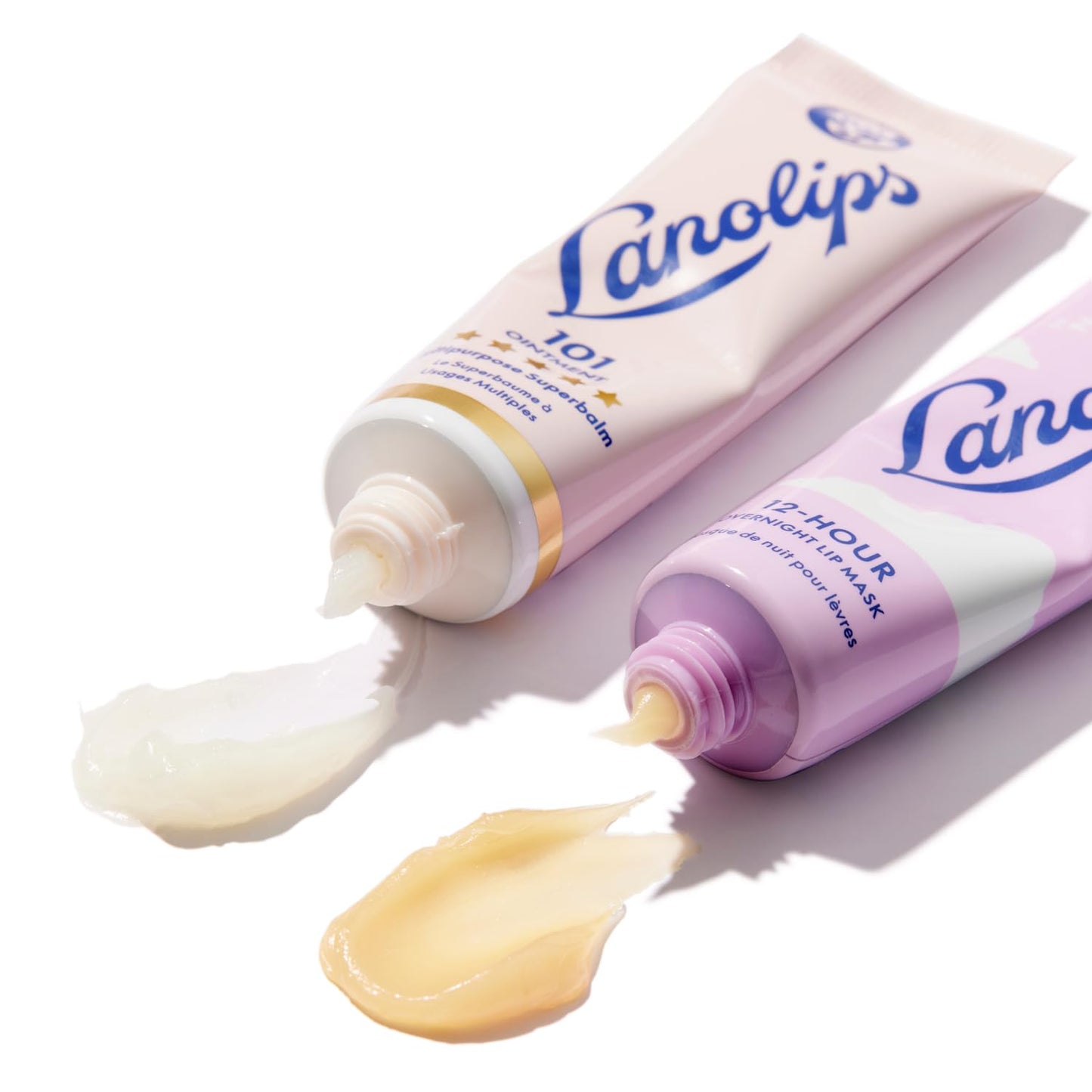 Lanolips 101 Lanolin Lip Balm & Overnight Lip Mask Duo - Heroes Kit for Complete Day to Night Care - Deeply Hydrating Moisturizer Set with Pure Lanolin Oil (2 Count)