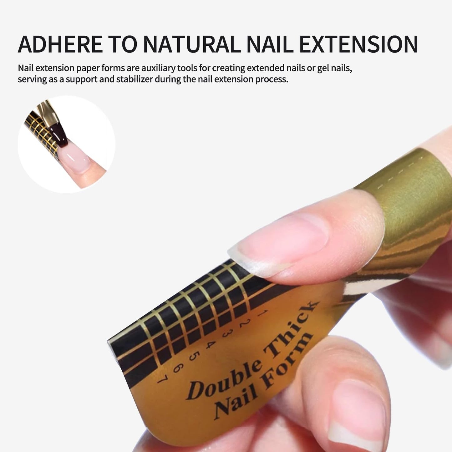 Nail Forms for Builder Gel 400pcs Nail Extension Forms Beautiful for DIY at Home Nail Forms for Acrylic Nails Create Long Lasting Gel Extensions Professional Nail Art Supplies