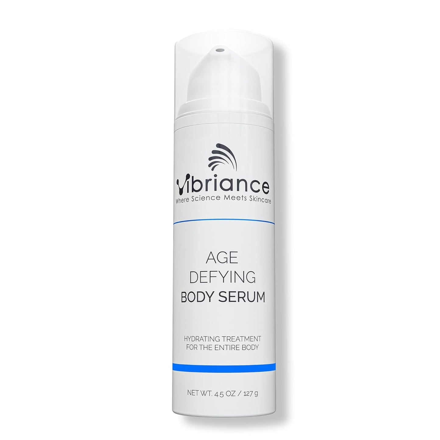 Vibriance Age Defying Body Serum, 4.5 fl oz - Anti Aging and Ultra Hydrating - Infused with Hyaluronic Acid - Fast-Absorbing Crepey Skin Corrector for Wrinkles, Dryness