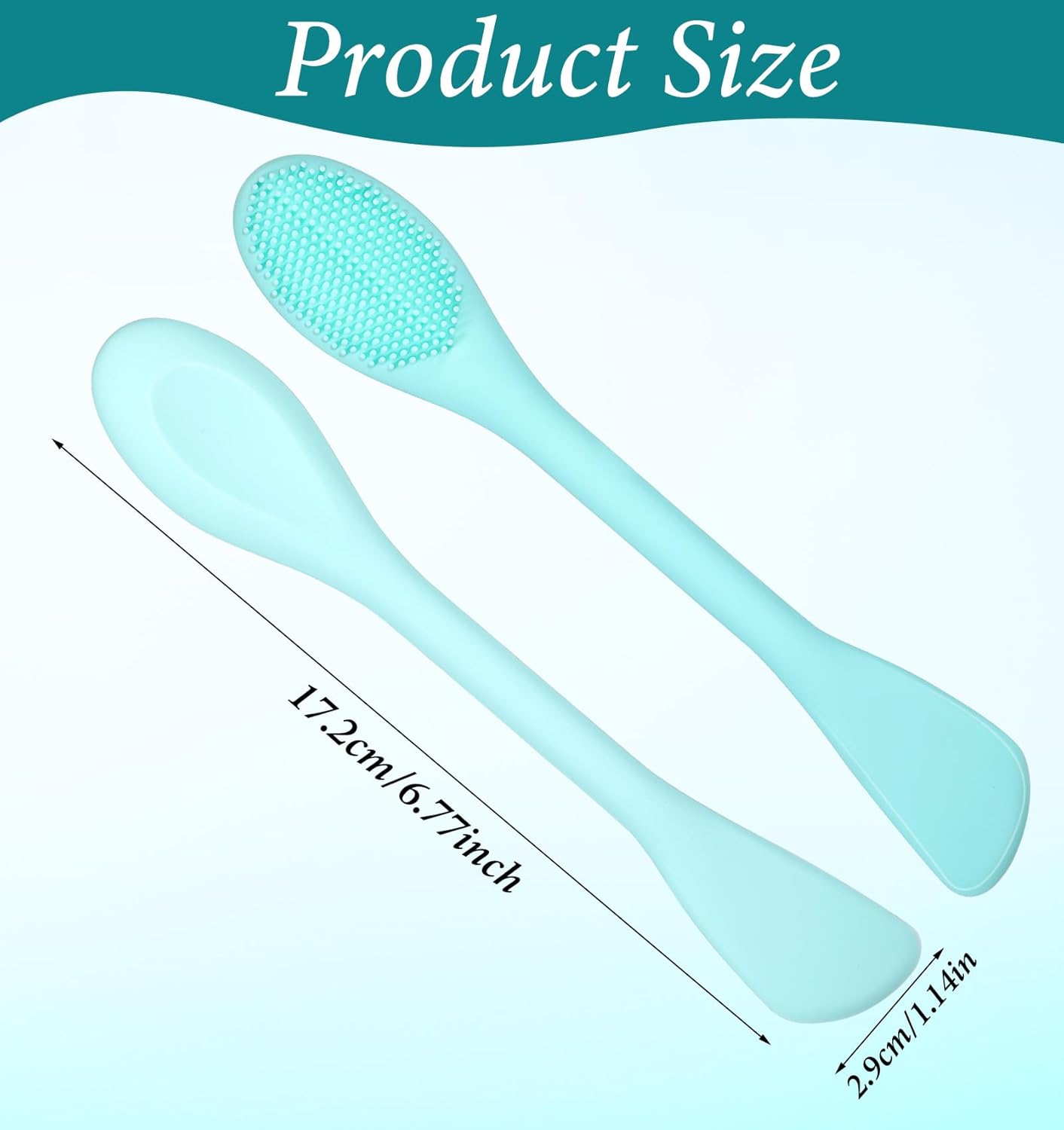 3 Pcs Mask Spatula, Pore Polishing Wand, Double-Head Silicone Mask Applicator for Smooth Skincare & Makeup Application (Multi-Colored)