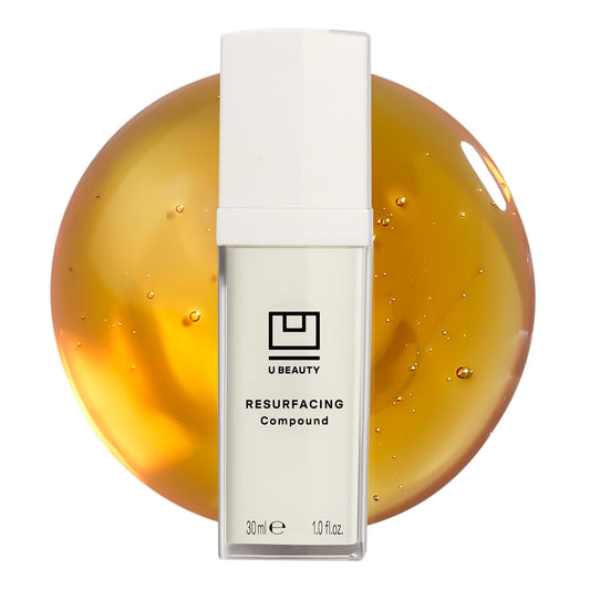 U Beauty Resurfacing Compound Serum - Renew & Illuminate Face Serum - Advanced 8-in-1 Formula with Vitamin C, Retinol, Hyaluronic Acid, & Peptides - Targets Fine Lines, Pores- 1.0 fl.oz