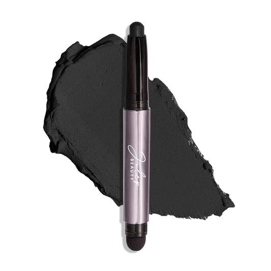 Julep Eyeshadow 101 Cream-to-Powder Waterproof Shadow Stick – Onyx Black Matte – Long-Lasting, Crease-Proof, Smooth Jet-Black Matte Cream Eyeshadow with Built-in Smudger