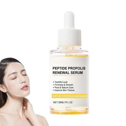 Korean Peptide Propolis Renewal Serum, Hydration & Wrinkle Renewal Serum, Anti-Aging Face Essence with Peptide Propolis Complex, for All Skin Types (Y)