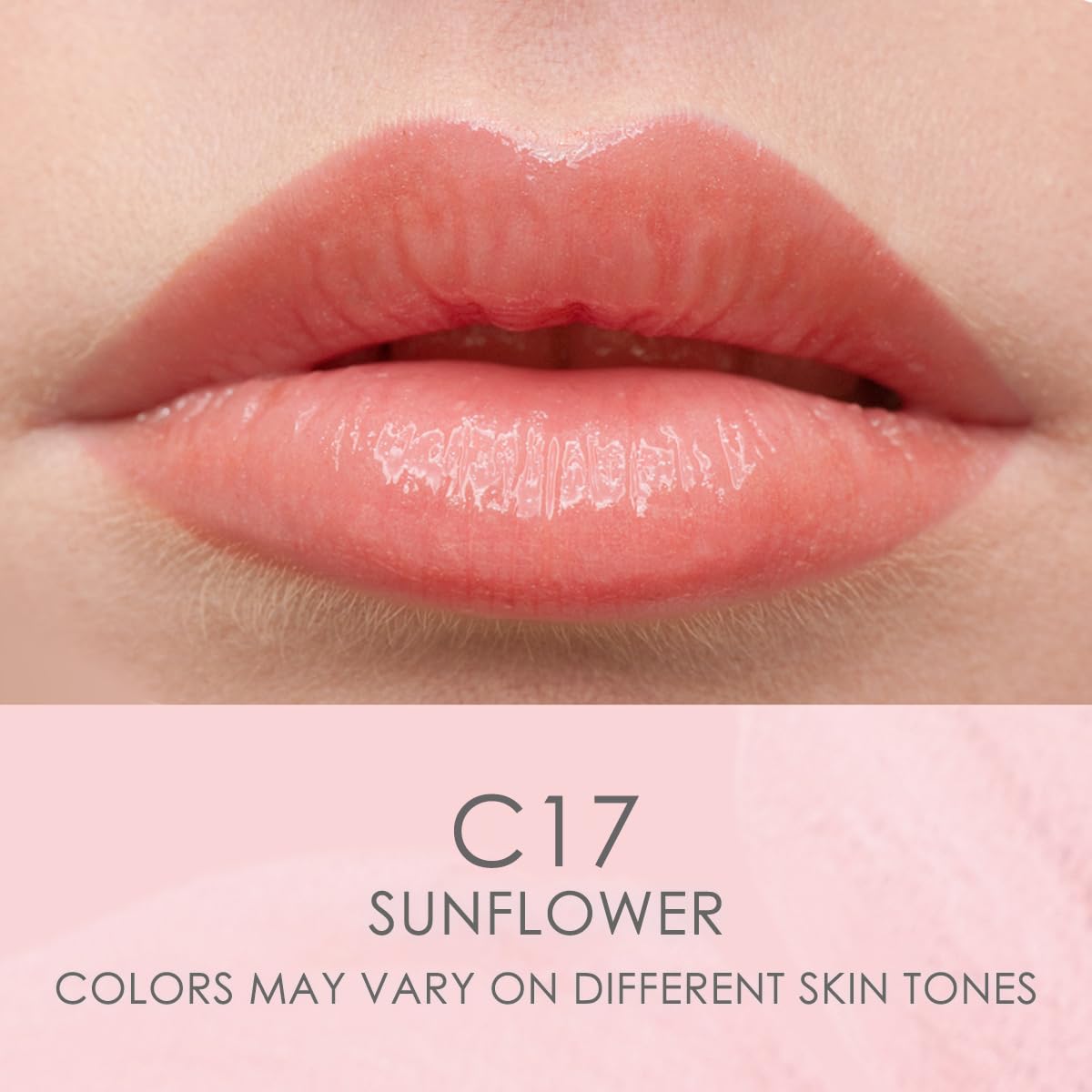 CATKIN Tinted Lip Balm Sheer Lip Stain Ultra Hydrating Lip Moistrurizer Lip Care with Vitamin E Nourishing For Cracked & Dry Lips 0.12 oz C17 SUNFLOWER - Coral