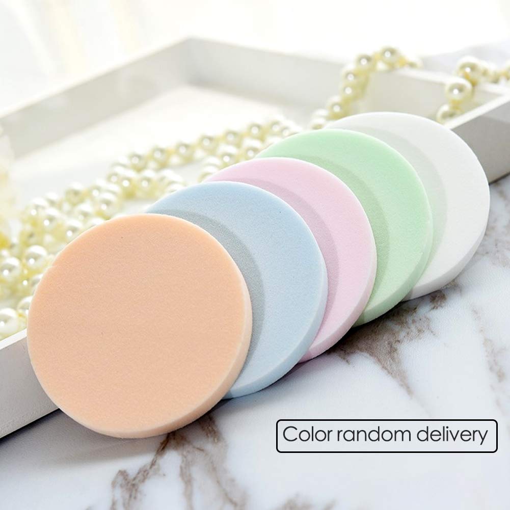 40 PCS Makeup Blenders Sponges Set, Use for Dry and Wet, Perfect for Full Face Curve Blending, Cream, Liquid, Powder Foundation Cosmetics, Latex Free & Soft & Flexible, Round