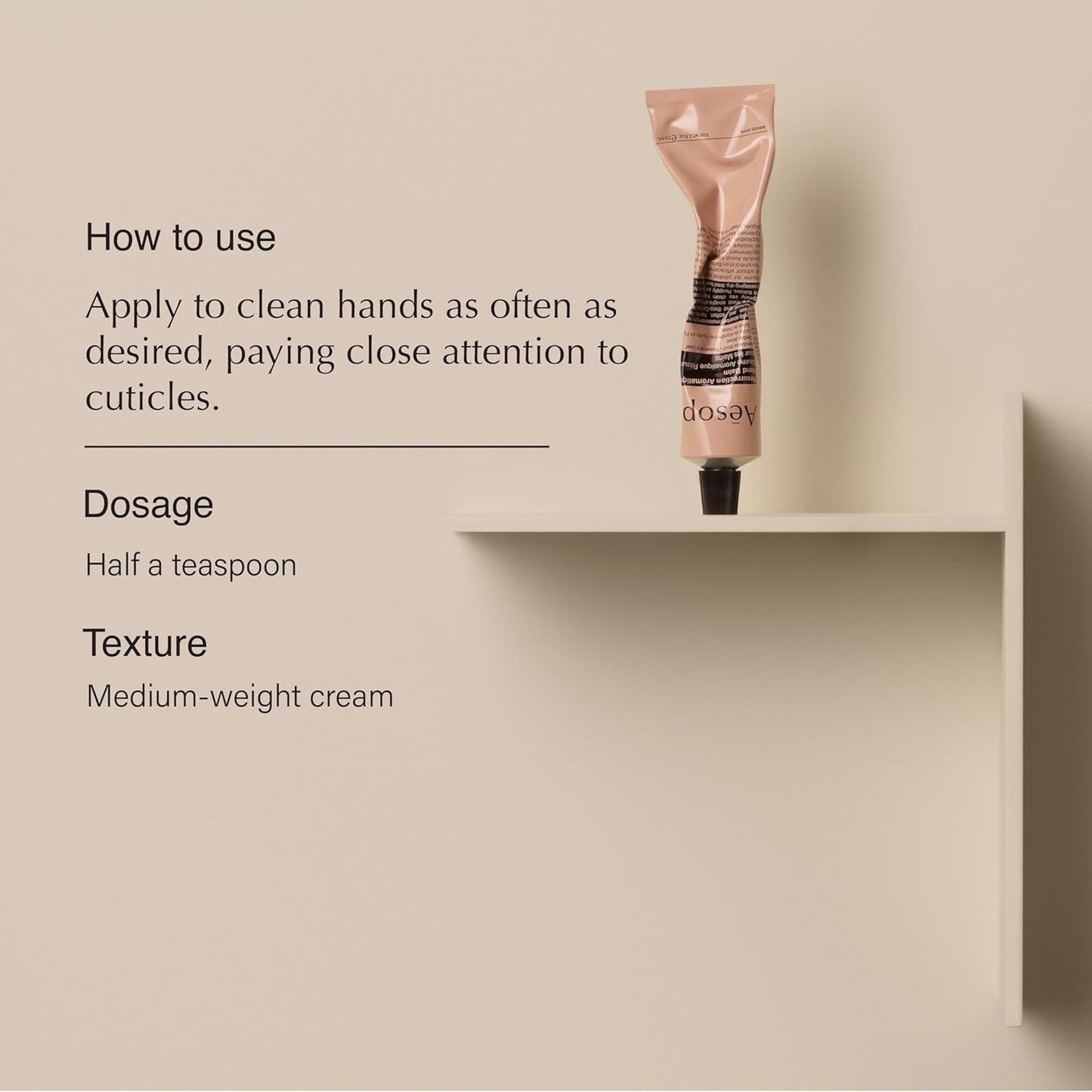 Aesop Resurrection Aromatique Travel Size Hand Balm | Lotion with Sweet Almond and Macadamia Nut to Nourish Dry Hands | 2.4 oz / 75mL (Pack of 2)