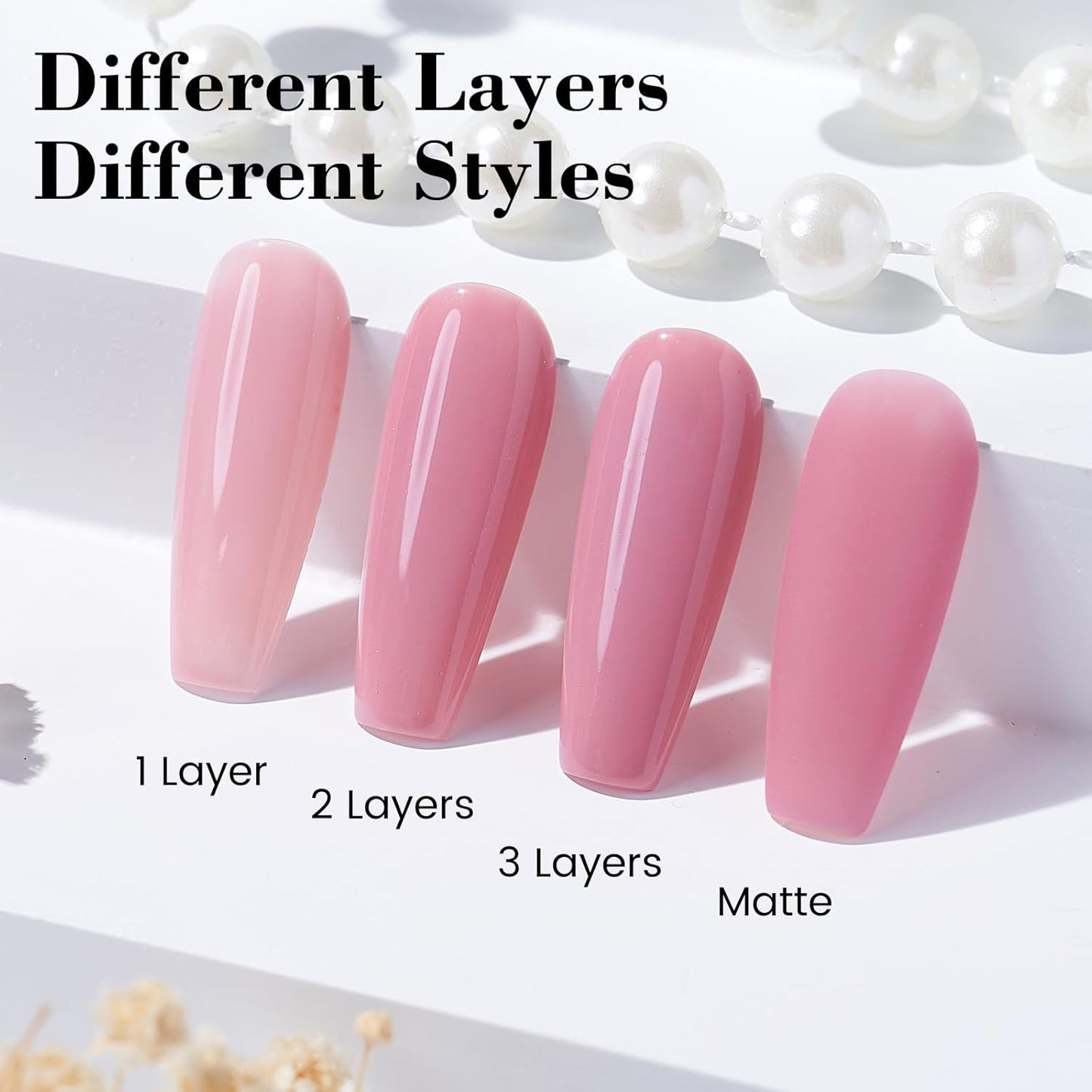 HEMA and TPO Free Nude Pink Gel Nail Polish - 18 ML Jelly Milky Pinky Taupe Nail Polish Gel, Long Lasting Neutral Sheer Clear Color Soak Off Cured for Summer Home Nail Art Salon DIY