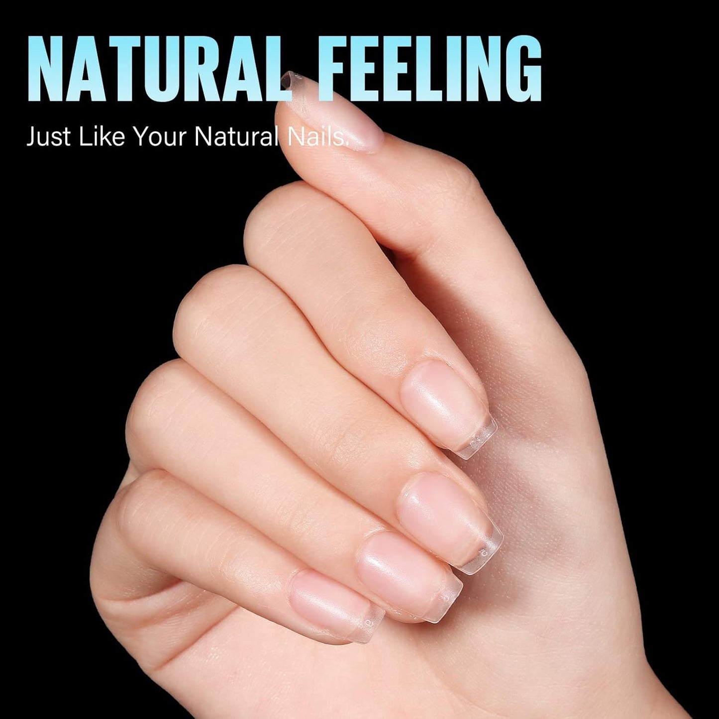 TOMICCA Extra Short Coffin Nail Tips, 240Pcs Full Cover Acrylic Fake nails for Extension Manicure, 15 Sizes Easy Use Soft Pre Shaped Gel Nail Tips for Home DIY and gifts women