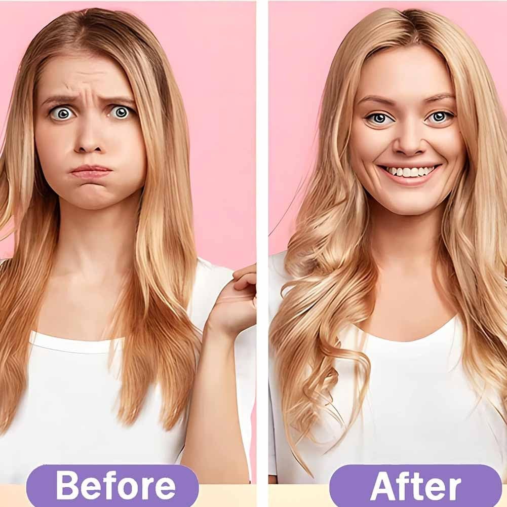 Heatless Hair Curling Set Magic No Heat Spiral Hair Curls Portable DIY Rollers Styling Kit Durable Beauty Makeup(20pcs*21.7in)