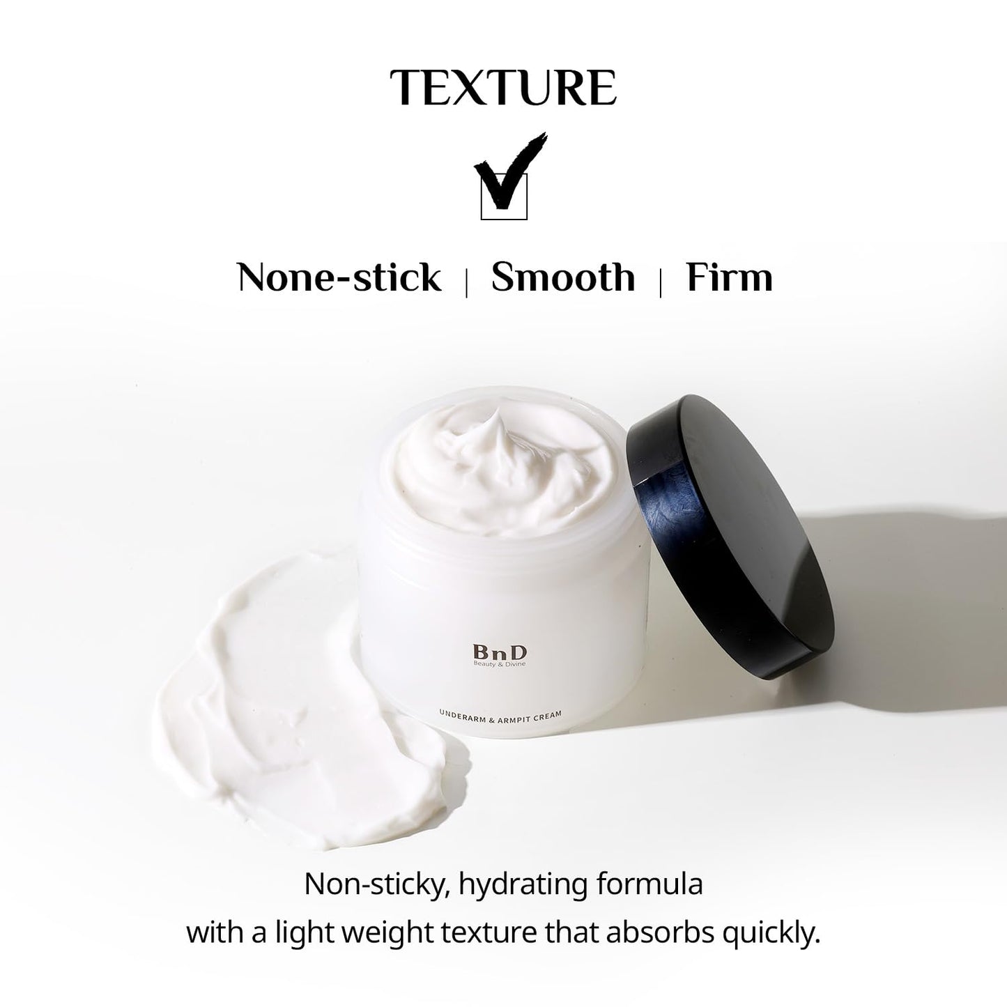 BnD Underarm Cream 3.4fl oz Moisturizing cream Body care Personal hygiene Korean beauty