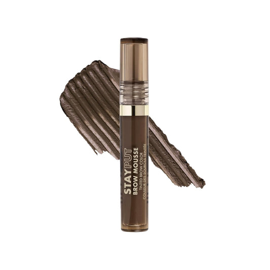 Milani Brow Tint- Stay Put Tinted Brow Mousse, Nourishing, High-Pigment infused with Shea Butter, Jojoba Seed Oil & Panthenol Vitamin B5- Dark Brown
