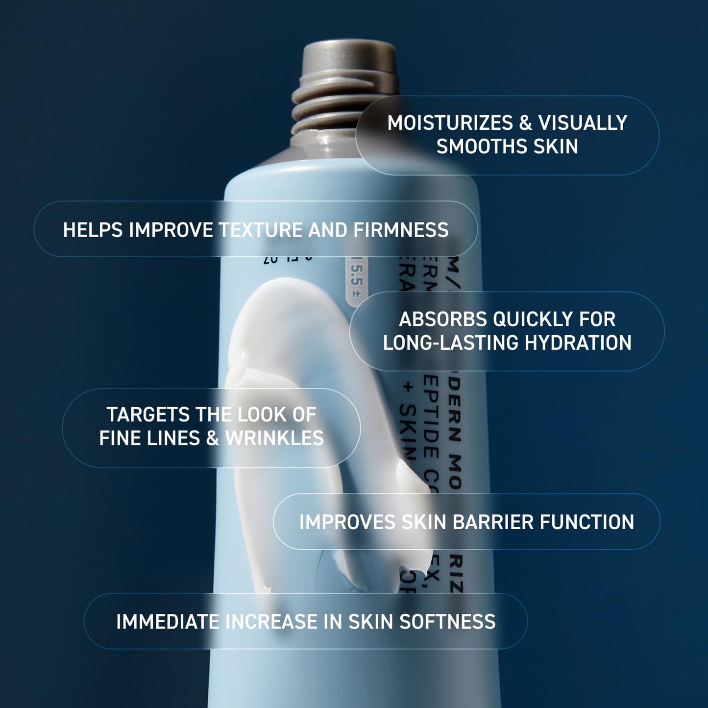 Skin AM/PM Modern Moisturizer – Hydrating Face Cream with Peptides, Ceramides & Glycerin for Dry, Sensitive, or Combination Skin – Non-Greasy Moisturizer for Barrier Support