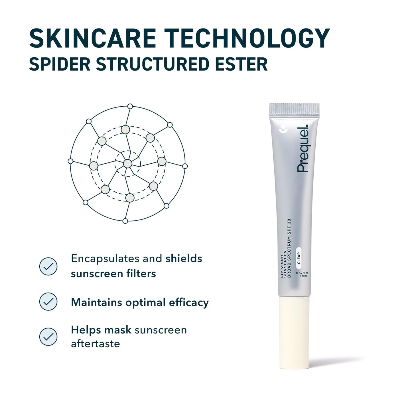 Skin Lip Visor, Clear Lip Balm with SPF 30 PA+++. Mint Flavored with Non-Sticky Finish – Moisturizing Semi Gloss Balm Sunscreen for Daily Use - 2 Pack