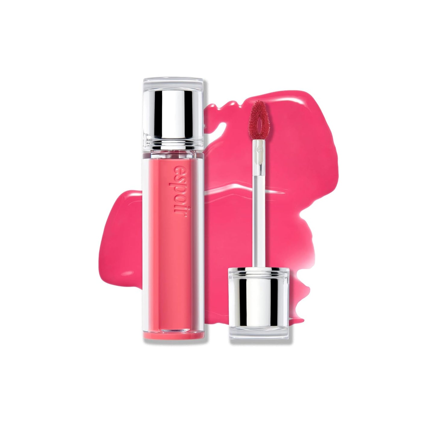 Espoir Couture Lip Tint Glaze #21 Bubbly 0.14oz | Volumizing Lip Stain with Syrupy Shine | Long-Lasting & Vibrant Color for Radiant Lip Look | Moisturizing & Glossy Lip Tint | Korean Lip Makeup