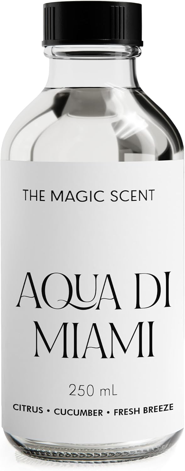Aqua di Miami Diffuser Oil - Hotel & Home Luxury Scents - Diffuser Oil Scents for Home Designed for Use in All Diffusers - 8.5 fl oz, 250 mL