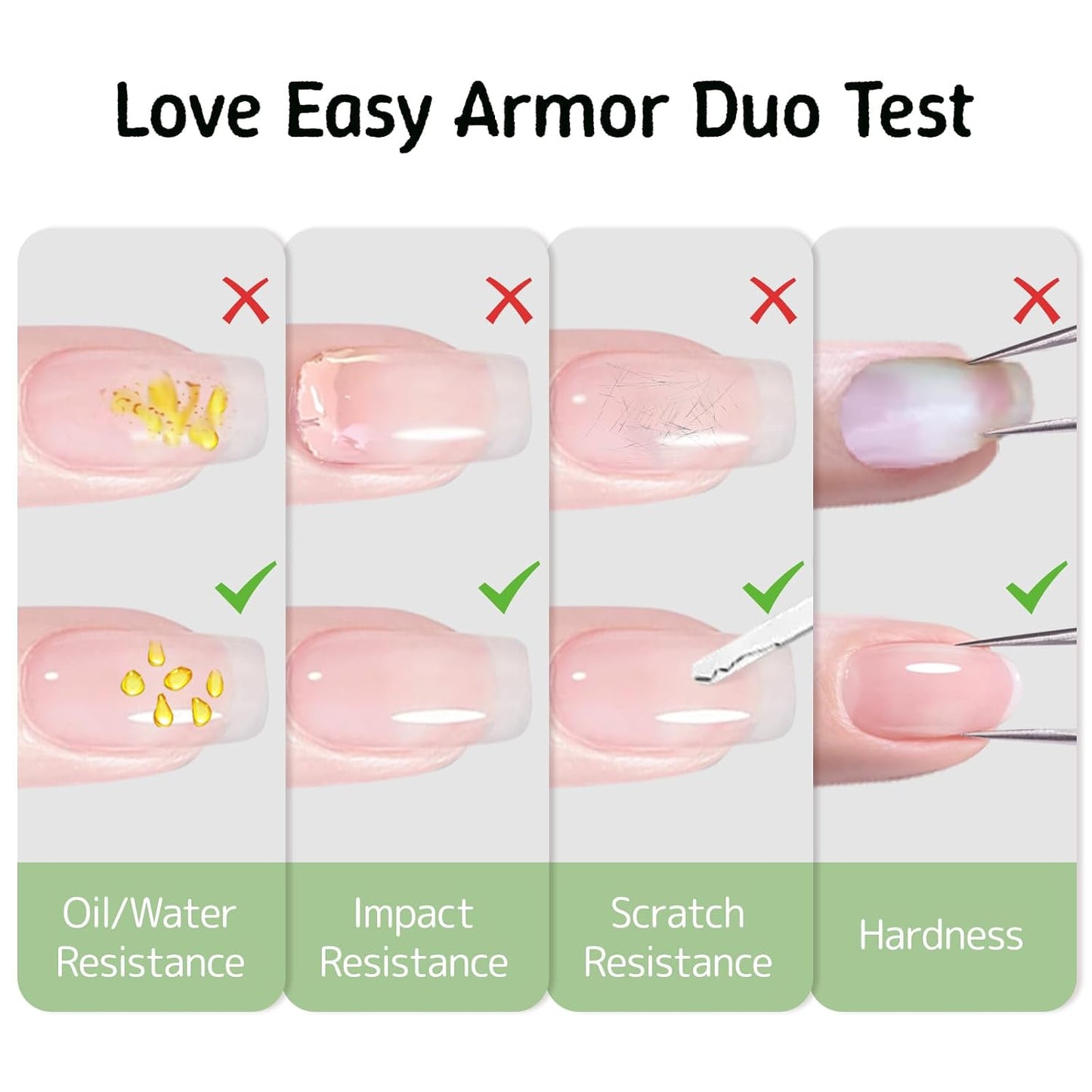 6-in-1 Builder Base and Top Coat Set for Nails, Soft Crystal Clear Nail Gel Polish with Brush on, No Wipe High Glass Long Lasting Chip Scratch Resistant Home DIY Salon Manicure (U V Cure)