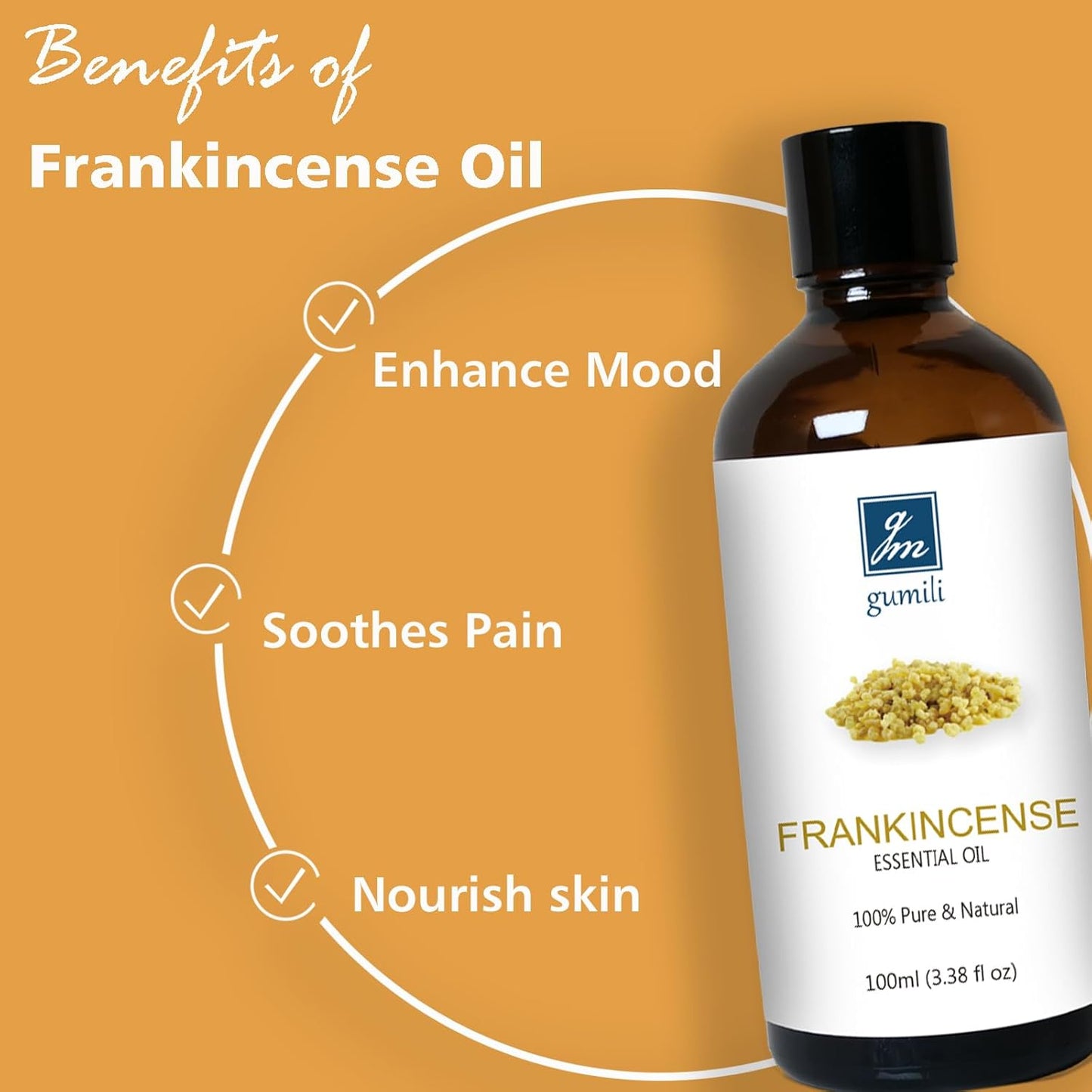 Frankincense Essential Oil, 100% Pure Frankincense Oil for Aromatherapy Diffuser Beauty Home Care - 100ml