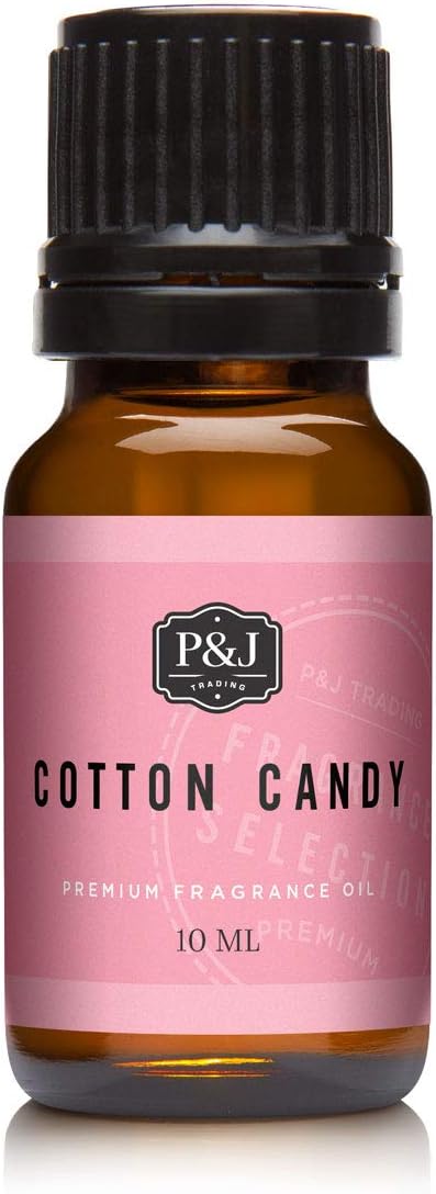 P&J Trading Fragrance Oil | Cotton Candy Oil 10ml - Candle Scents for Candle Making, Freshie Scents, Soap Making Supplies, Diffuser Oil Scents