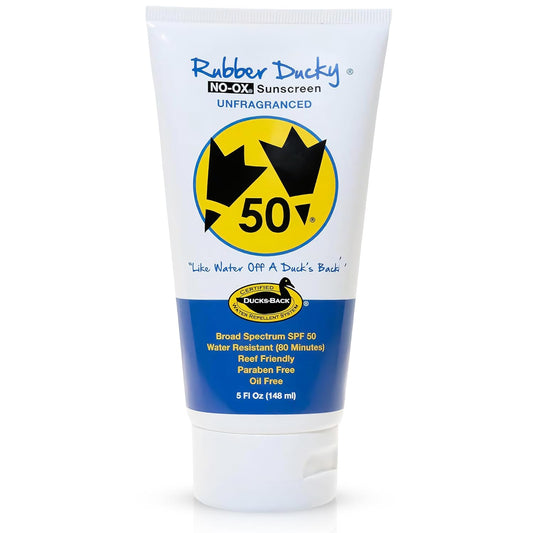 Rubber Ducky | Vitamin E Sunscreen with SPF 50, Water-Resistant Sunscreen for Face and Body | Broad Spectrum Lotion, Oil-Free Moisturizing Sunscreen, Alternative for Moisturizing Sunblock (1 pc., 5oz)