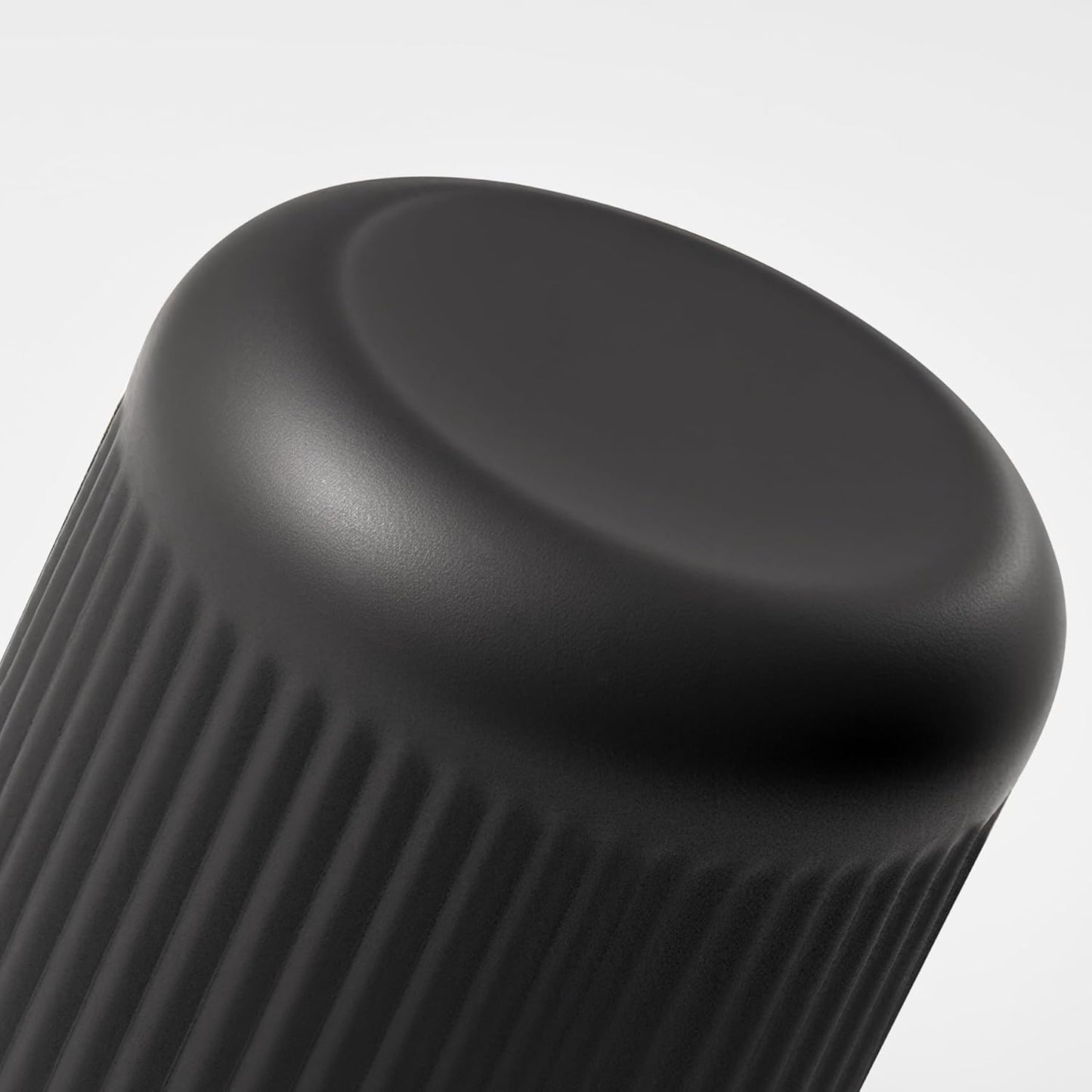 Glass Bathroom Organizer Set for Men, 2 Pack Bathroom Accessories, Bathroom Decor for Cotton Swabs, Cotton Balls, Pads, Floss Picks – Husband Birthday Gift Ideas, Gifts for Men(Black)