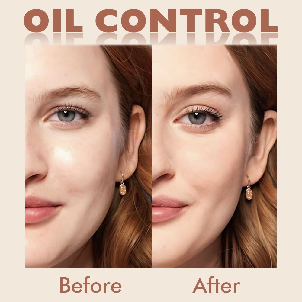 Kaely Oil Control Face Pressed Powder, Perfection Matte Compact Powder, Long Lasting Waterproof Finishing Powder Makeup, polvo compacto de maquillaje, Lightweight, Vegan, 120 Vanilla