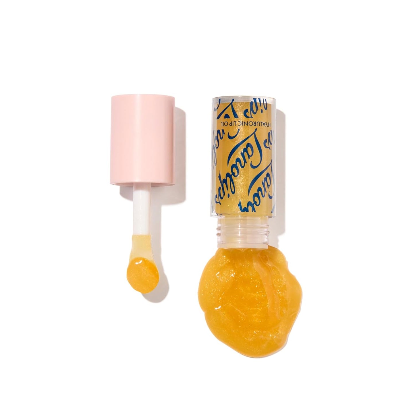 Lanolips Hydrating Lip Oil - Plumping Lip Gloss Infused with Lanolin Oil, Hyaluronic Acid & Vitamin E - Non-Sticky, Glossy Finish Beauty Products - Honey (0.2 Fl oz)