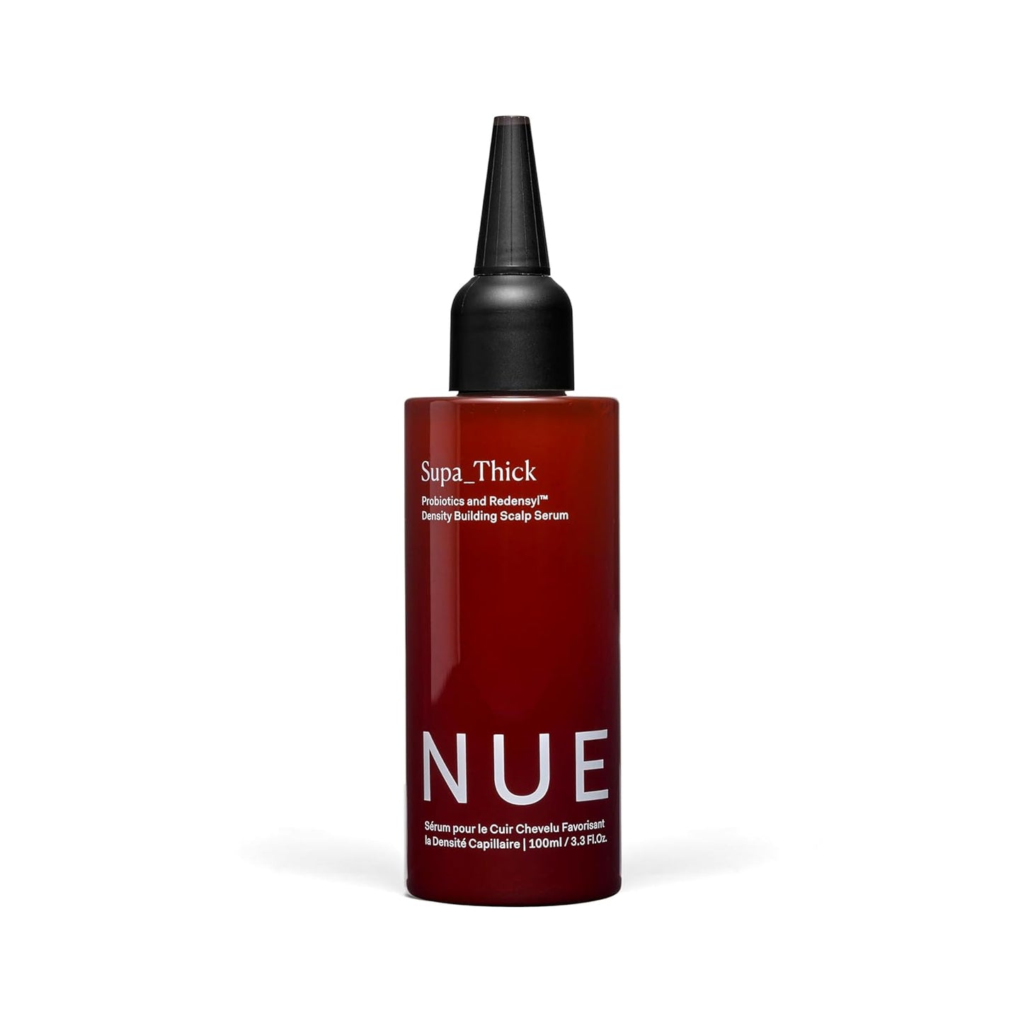 The Nue Co. SUPA THICK Topical Hair Supplement, Supports Hair Growth and Reduces Shedding, Scalp Serum for Hair Density, Vegan, 4 oz / 100 mL