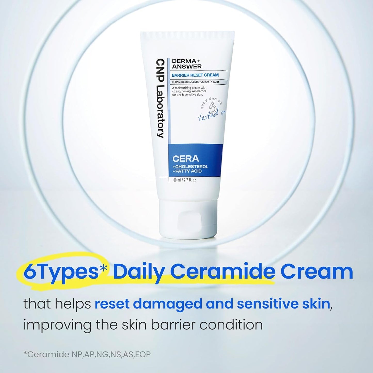CNP Barrier Reset Cream - Deep Hydration, Strengthen Barrier, Ceramide, Suitable for Dry, Sensitive Skin, Korean Skin Care, 2.7 fl. oz.