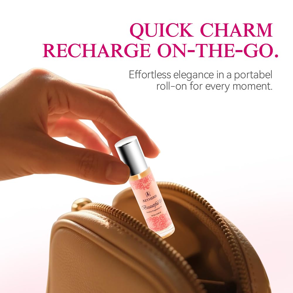 AETHERIS Pheromone Perfume for Women, Fruity Floral, Enhanced scents, A long-lasting roll-on perfume suitable for both daily and date use.