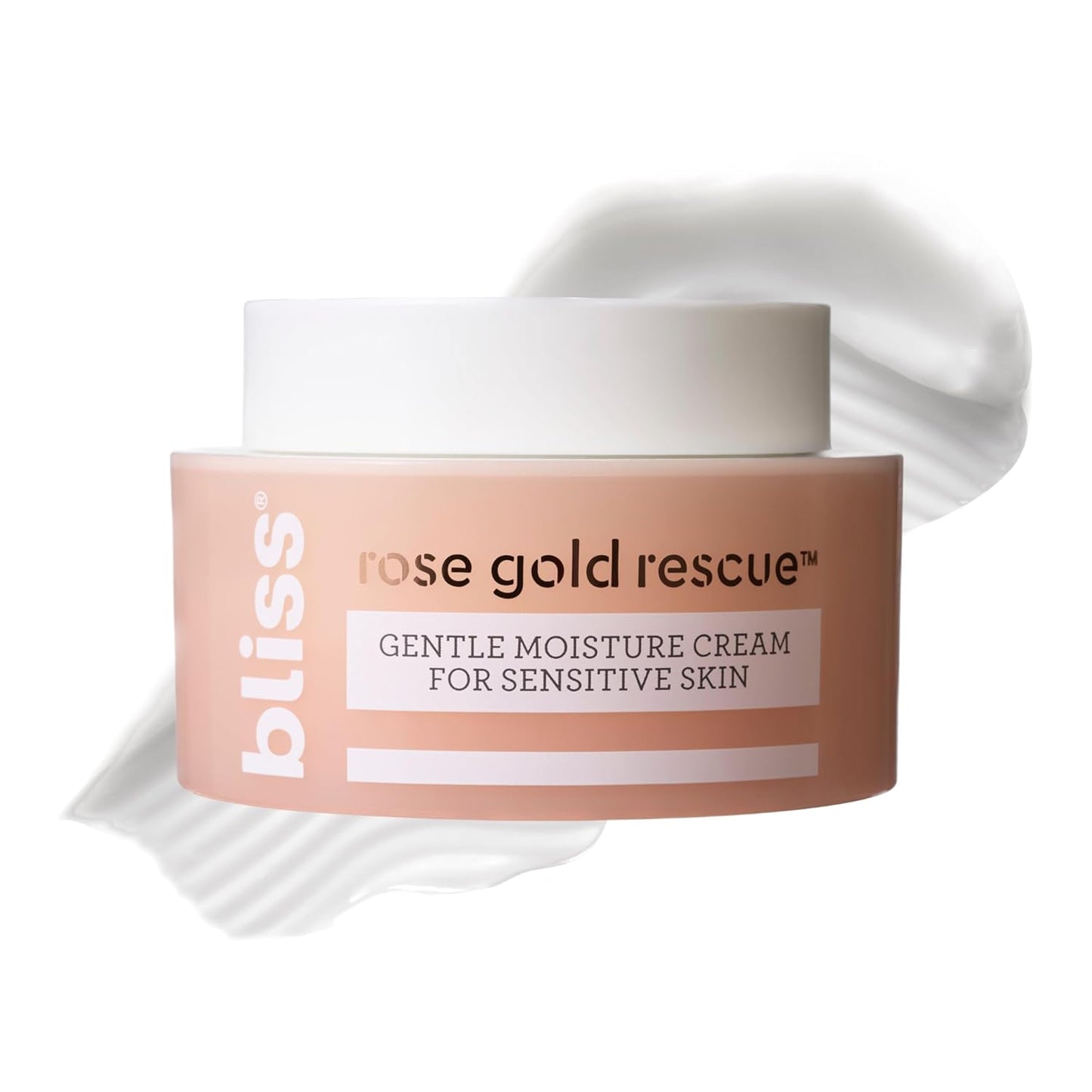 Bliss Rose Gold Rescue Gentle Moisturizer for Sensitive Skin | Fragrance-Free, Calming Daily Hydration with Rose Water & Colloidal Gold| 1.7 oz