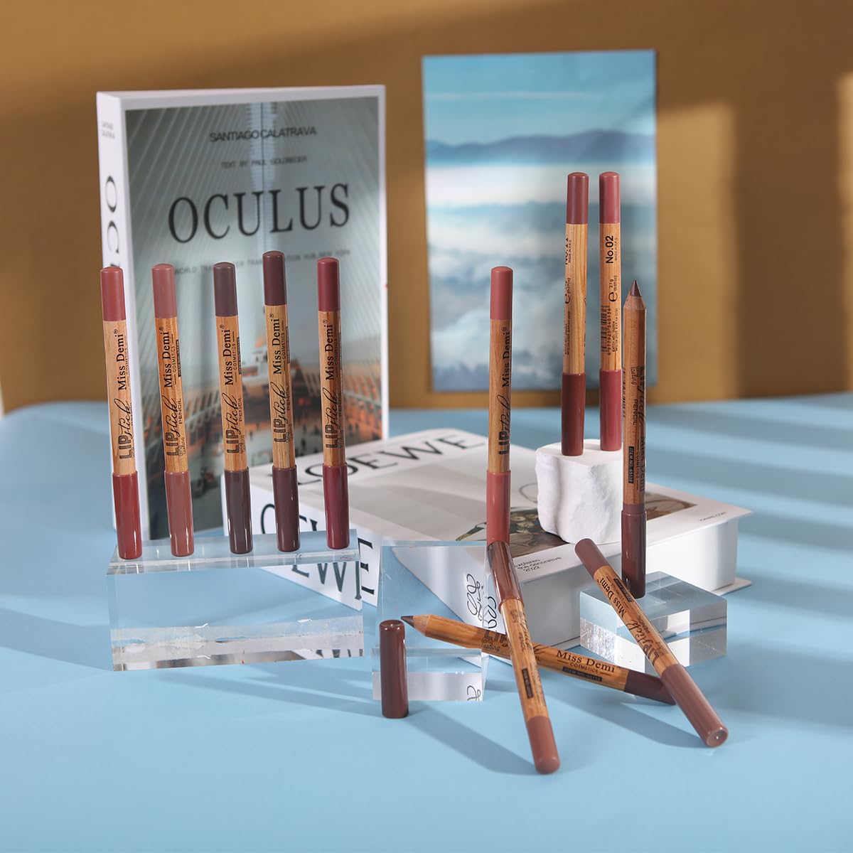 12PCS Lip Liner Pencils Set Pack for Shaping & Sculpting Lips, Modifieddark Lip Color Lipsticks,Long-Lasting Waterproof Lipsticks. (01, Color)