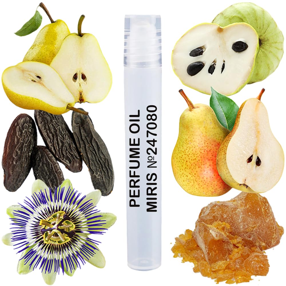 MIRIS Perfume Oil No. 247080, Inspired by Tropical Cherimoya Cologne, Long-Lasting Unisex Roll-On For Women and Men, Rollerball 0.34 Fl Oz / 10 ml
