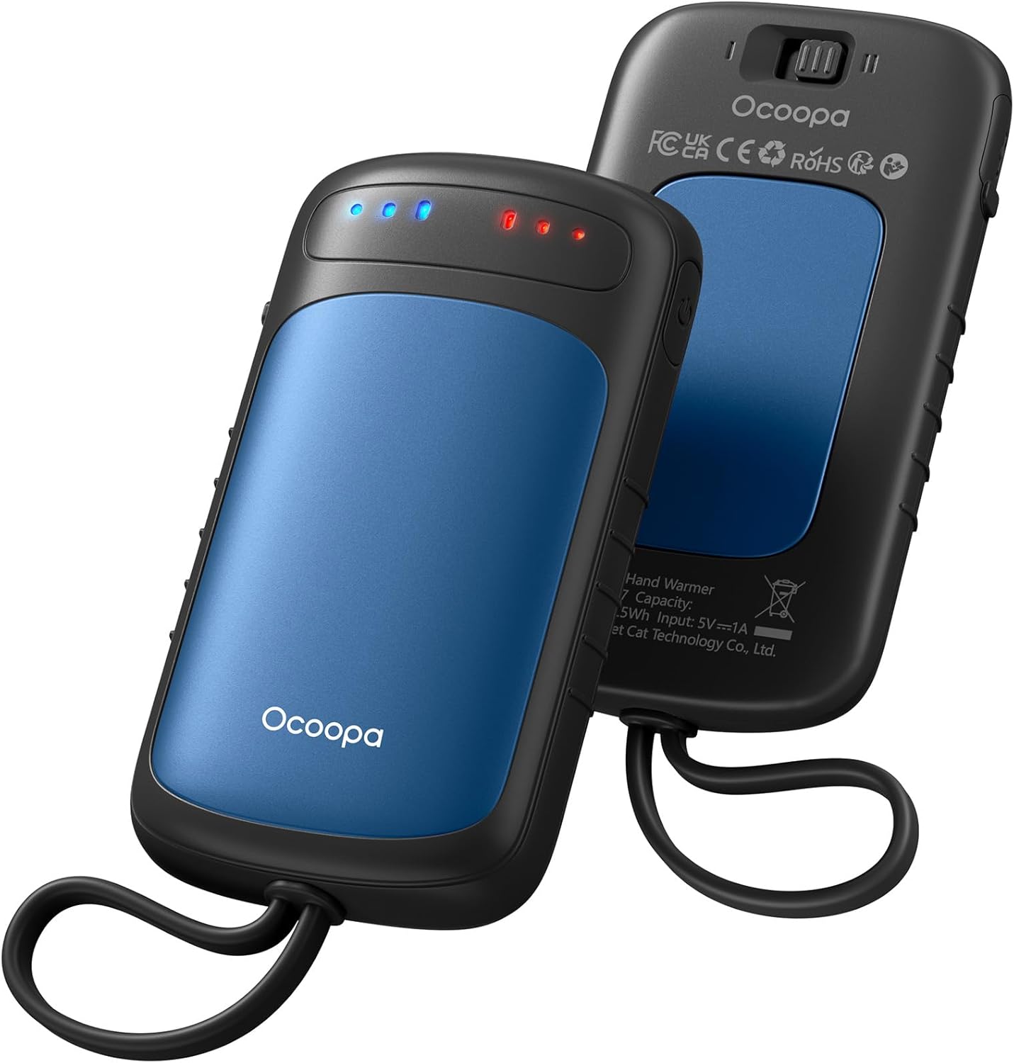 OCOOPA Hand-Warmers-Rechargeable Dual Sided, 2 in 1 Electric-Hand -Warmers with UL Certified, 3 Heating Level, Pocket Sized USB Hand Warmers for Camping, Hunting, Commuting, Gifts for Men, UT5 Duoheat