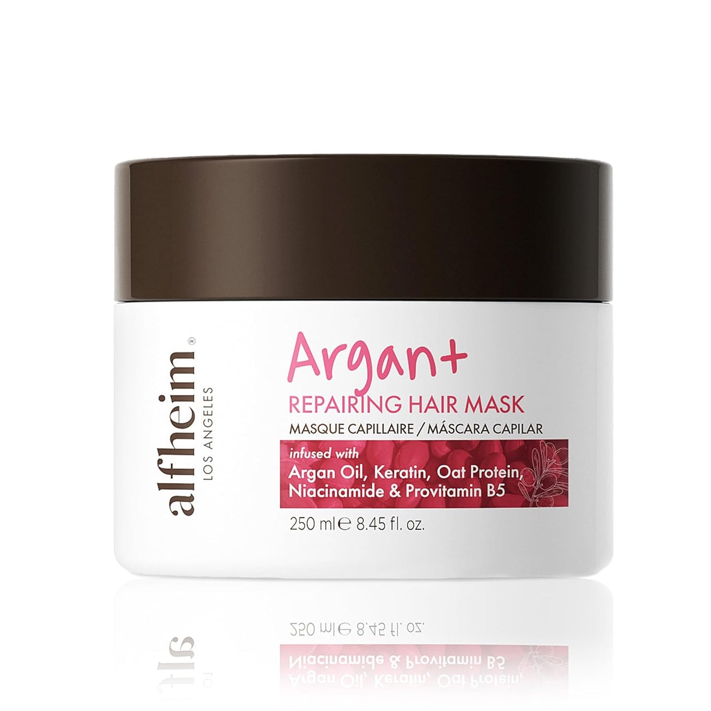ALFHEIM Argan Repairing Hair Mask | Deep Nourishing & Moisturizing Treatment for Dry, Damaged Hair | Infused with Argan Oil, Keratin & Oat Protein | Anti-Frizz & Strengthening Formula | 8.45 oz
