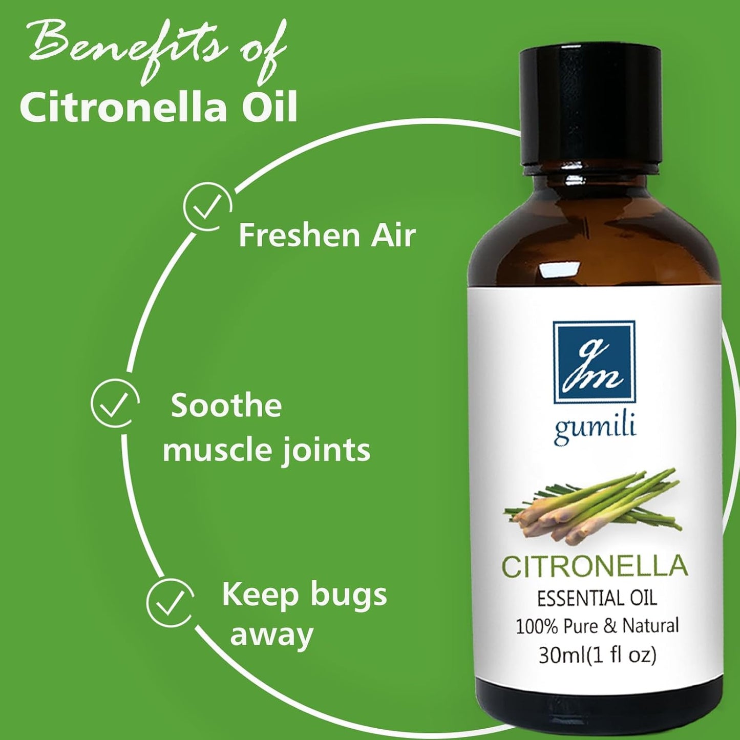 Citronella Essental Oil for Diffuser Aromatherapy - 1 Oz/30ml