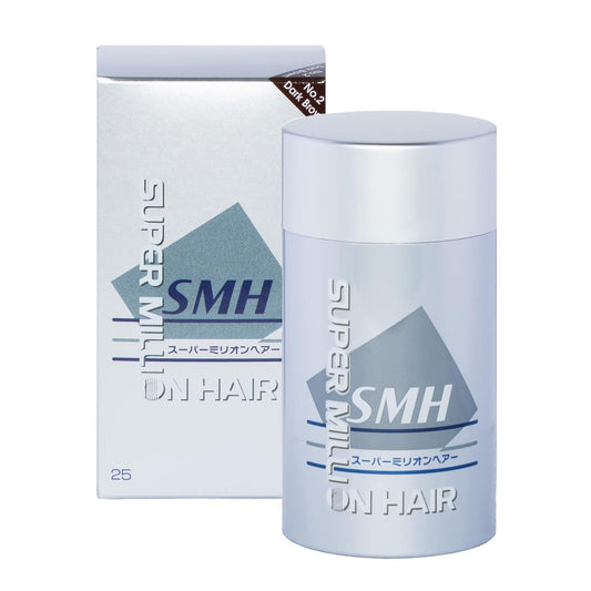 SMH Hair Fibers MADE IN JAPAN – Instantly Conceals Thinning Hair –Long-Lasting – Sweat, Water & Wind Resistant – Hair Loss Solutions For Men & Women (Dark Brown, 25g)
