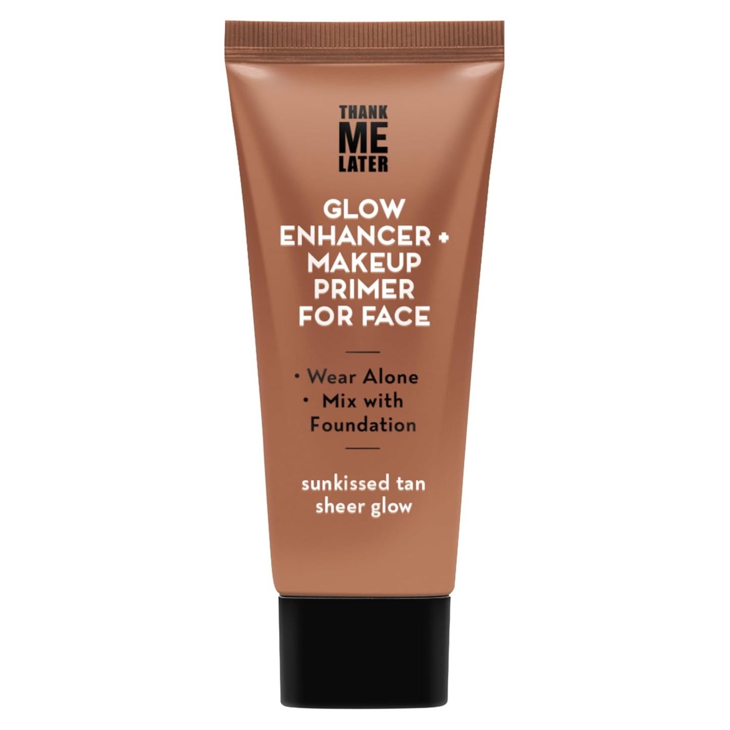 Elizabeth Mott Thank Me Later Glow Enhancer - Hydrating Face Primer & Highlighter for Radiant Skin, Vegan & Cruelty-Free, No Sulfates, Parabens, or Phthalates - Tan Sheer Glow Shade - 30g