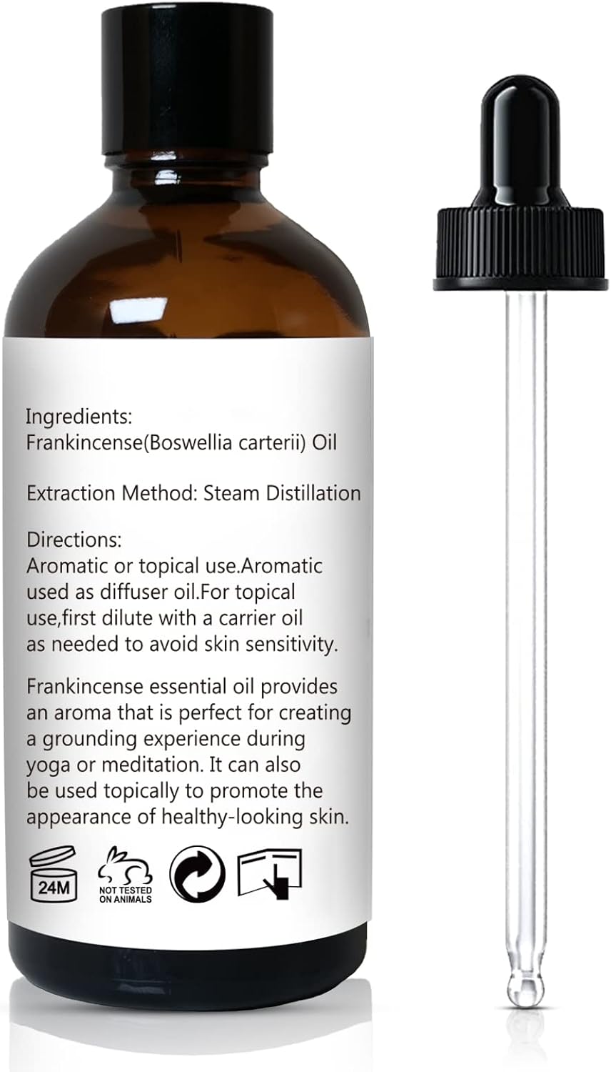 Frankincense Essential Oil, 100% Pure Frankincense Oil for Aromatherapy Diffuser Beauty Home Care - 100ml