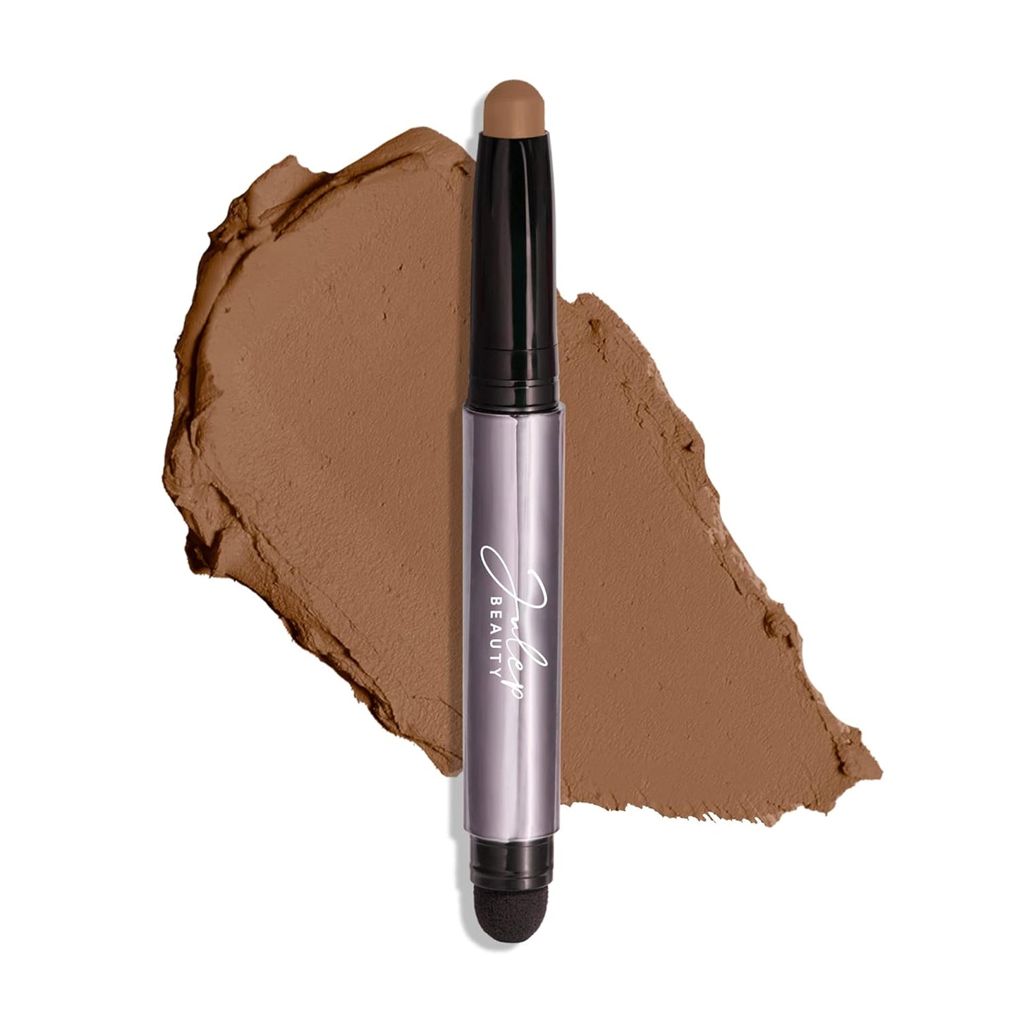 Julep Eyeshadow 101 Cream-to-Powder Waterproof Shadow Stick – Smoky Tawny Matte – Long-Lasting, Crease-Proof, Muted Brown Matte Eyeshadow with Built-in Smudger