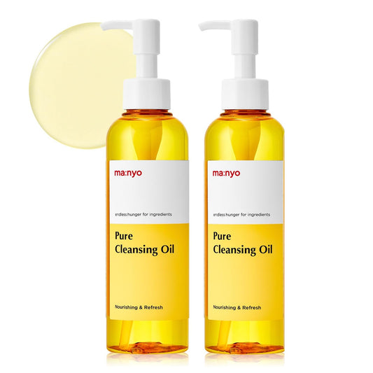ma:nyo Pure Cleansing Oil Korean Facial Cleanser, Blackhead Melting, Daily Makeup Removal with Argan Oil, Korean Skin care 6.7 fl oz *(2 Pack)