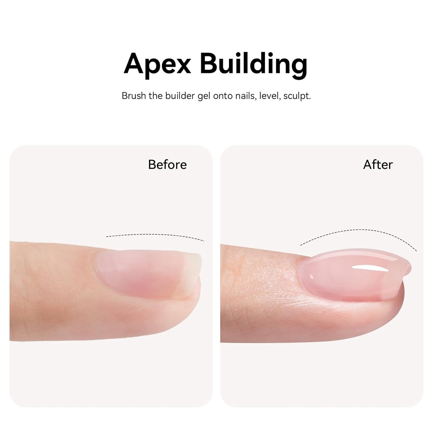 MAYCHAO Purple Pink Builder Gel for Nails, 15ml Nail Strengthener in a Bottle, Nail Extension Hard Gel, Soak Off Long Lasting UV Light Cure