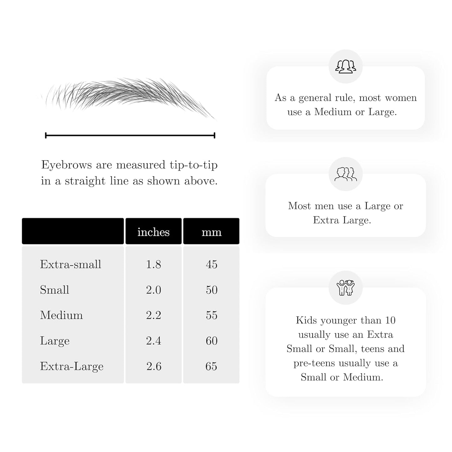 (10 pairs) Light Brown Temporary Eyebrow Tattoo - Extra Small Size - Waterproof & Smudgeproof - Classy Curve Style Eyebrow Stickers - Sheet Lasts up to 30 Days - Won't Work on Existing Brows