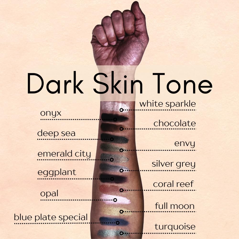 Dark Envy Army Glitter Green Single Loose Powder Eyeshadow; Vegan, Talc & Paraben Free