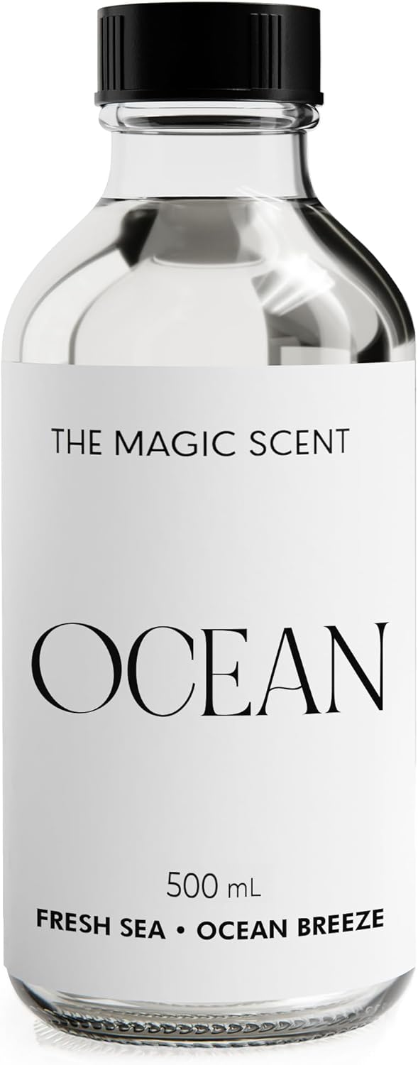 Ocean Diffuser Oil - Hotel & Home Luxury Scents Inspired by Bvlgari Resort, Bali - Oil Scents for Home Designed for Use in All Diffusers - 16.9 fl oz, 500 mL