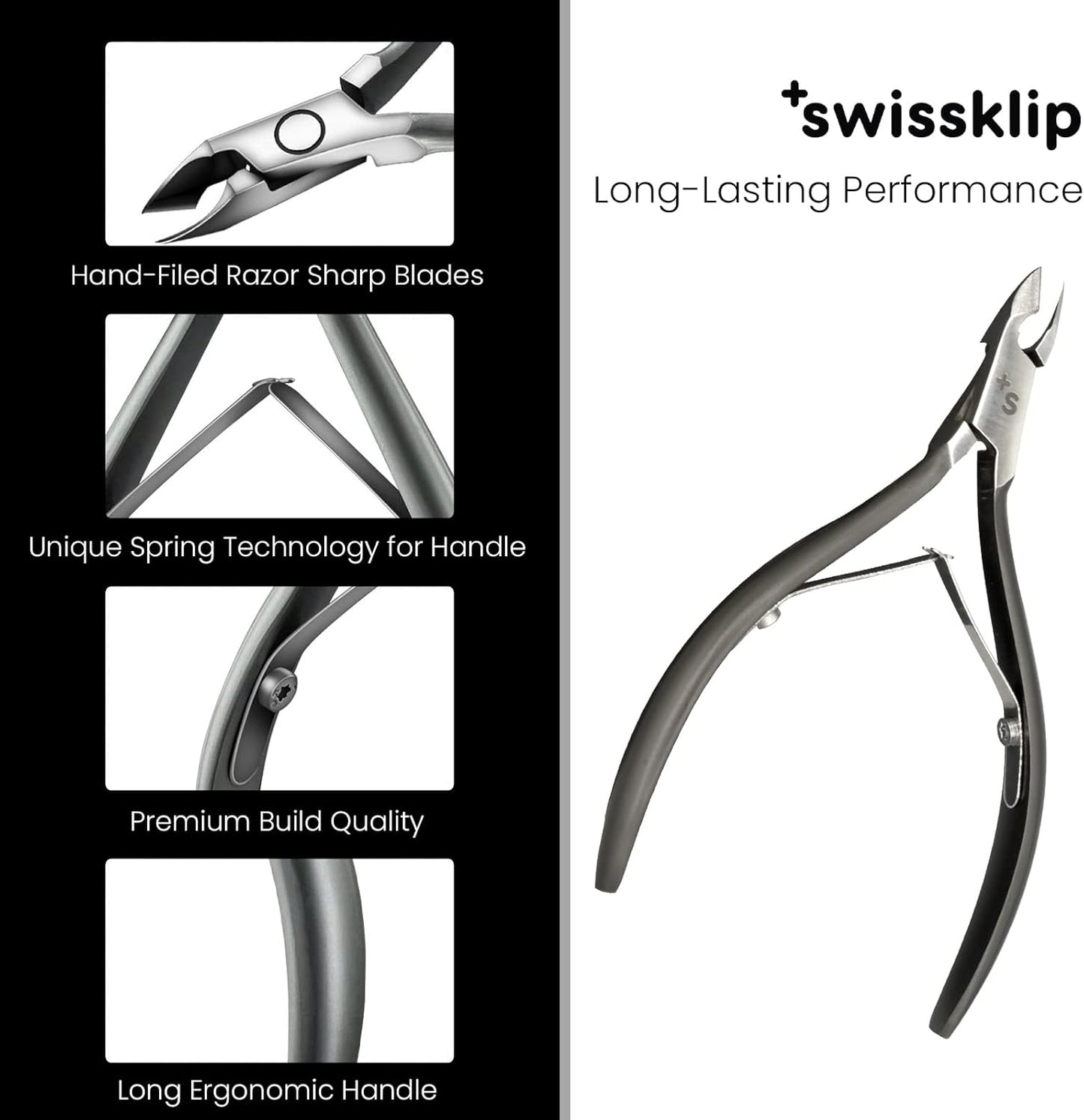 Swissklip Cuticle Trimmer I Best Cuticle Remover I Cuticle Nippers, Cutter, Scissors I Nail Nipper used along with Cuticle Pusher Tool, Cuticle Clippers, Nail Cuticle Trimmer (Pack of 2)