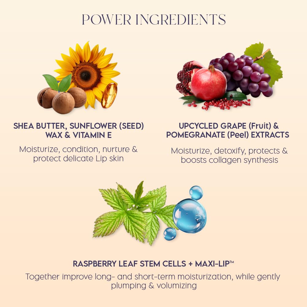 ieró Beauty 3-in-1 Moisturizing Vegan Tinted Lip Balm: Hydrating, Soothing Lip Serum + Plumping Balm + pH Reactive Tint | Shea Butter & Vitamin E | Antioxidant-rich Long Lasting Lip Care Paraben Free